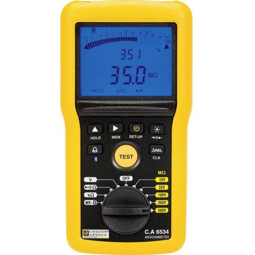 Chauvin Arnoux C.A 6534 Isolatiemeter 10 V, 25 V, 100 V, 250 V, 500 V 50 GΩ