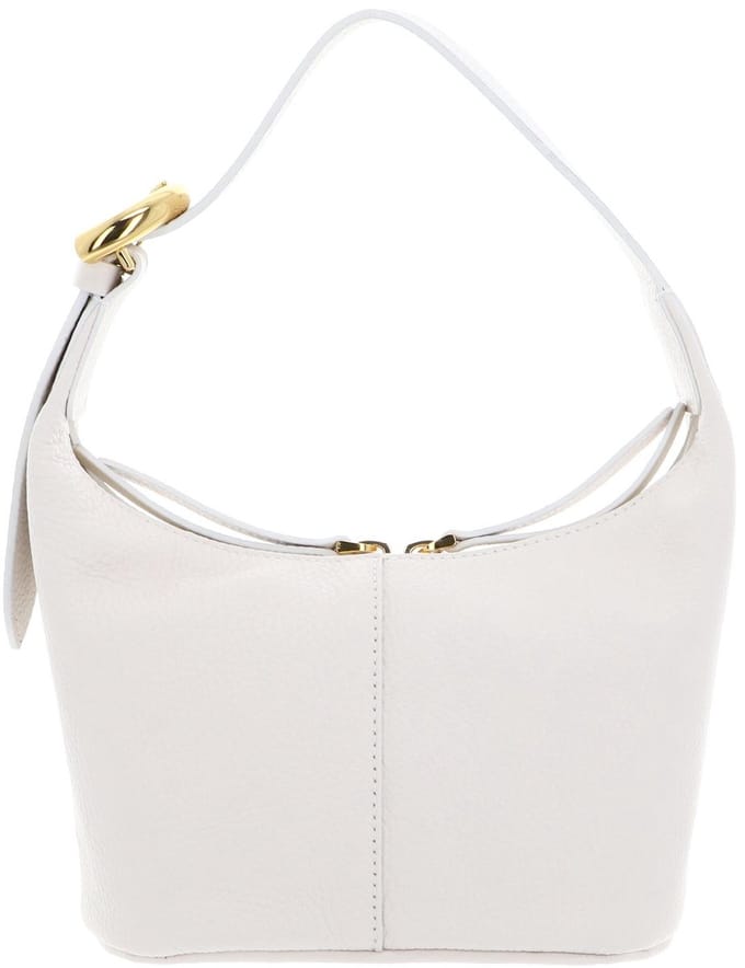 COCCINELLE Leren Handtas Fernanda Handbag Blanco Crème