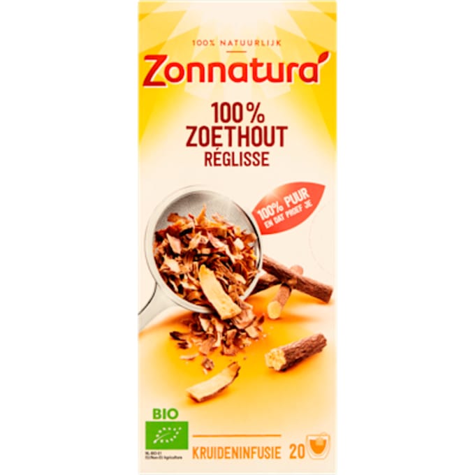 Zonnatura Thee Zoethout Bio - 20 stuks