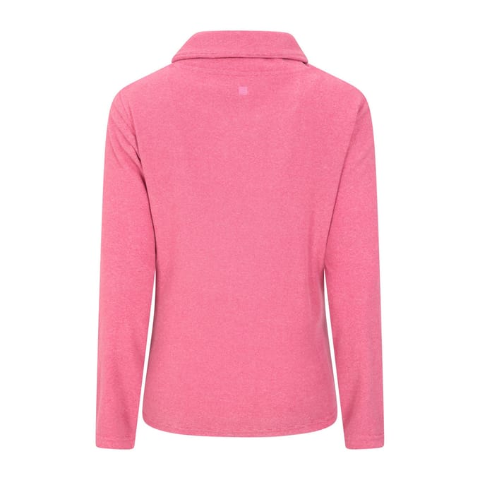 Mountain Warehouse Dames Hebridean Cowl Neck Fleece Top (Donkerroze)