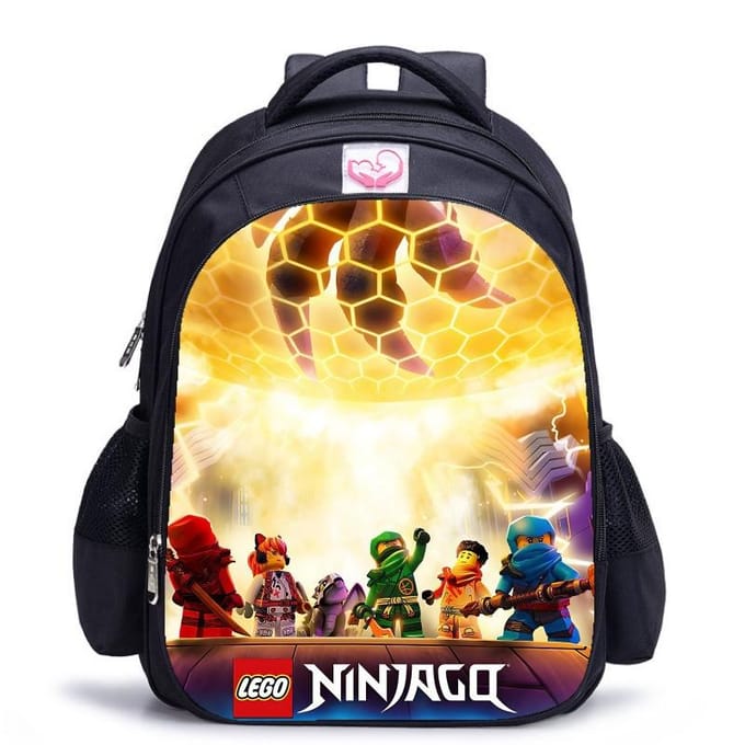 Lego Ninjago Seizoen 5 Cartoon Print Zwarte Rugzak black - medium