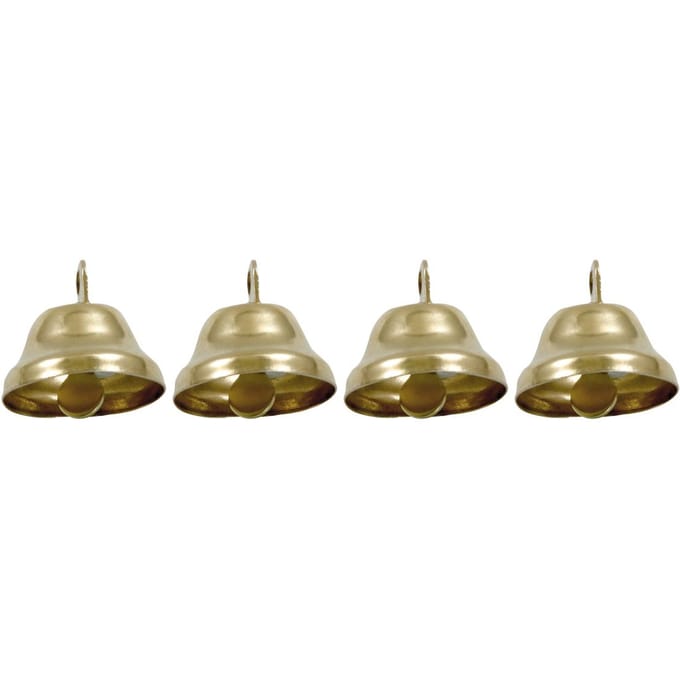 Metalen belletjes, 22 mm, 4 stuks - Goud