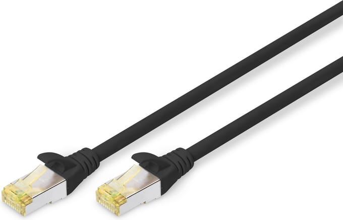 CAT6a sFTP kabel 10 meter Zwart