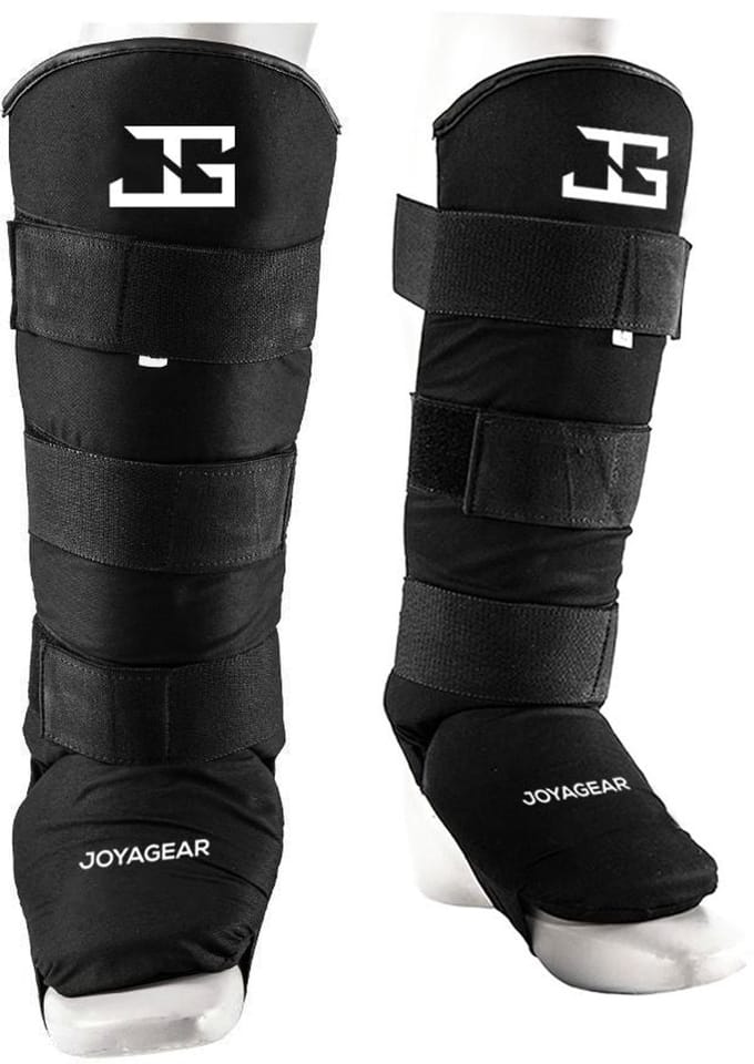 Joyagear Velcro Scheenbeschermers - Katoen - Zwart - M