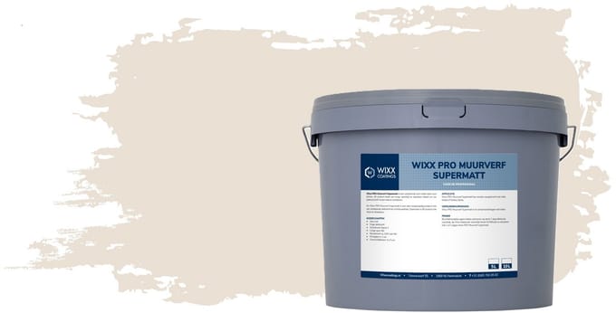 Wixx PRO Muurverf Supermatt - 5L - RAL 9001 Crèmewit
