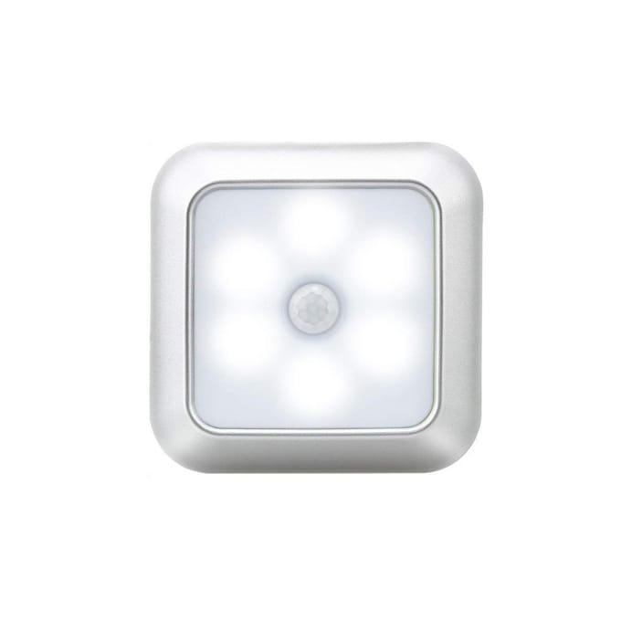 Bewegingssensor Nachtlampje Kledingkast Kast Sensor Licht Magnetisch Gangpad Licht Lichaamssensor Hal Cold Light zilver