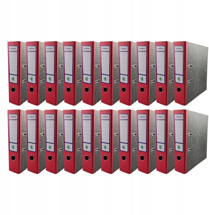 EKOBOX Ringband A4 75mm Rood - 20 stuks