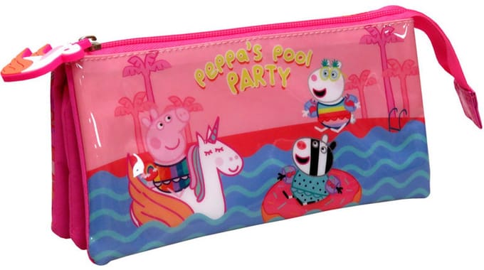 Peppa Pig Etui Pool Party - 22 x 11 x 6 cm - Roze