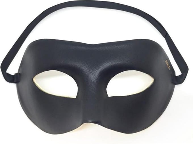 Dorcel - Eyes Wide Shut - Masker - Verstelbaar - Kunstleer - Zwart