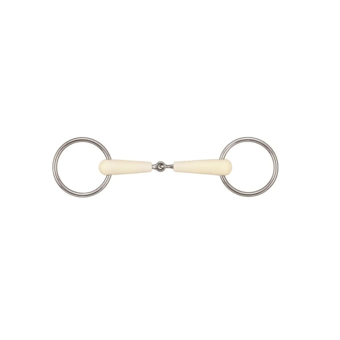 2 ring bit voor enkelgebroken afneembare paarden Soyo Happy mouth