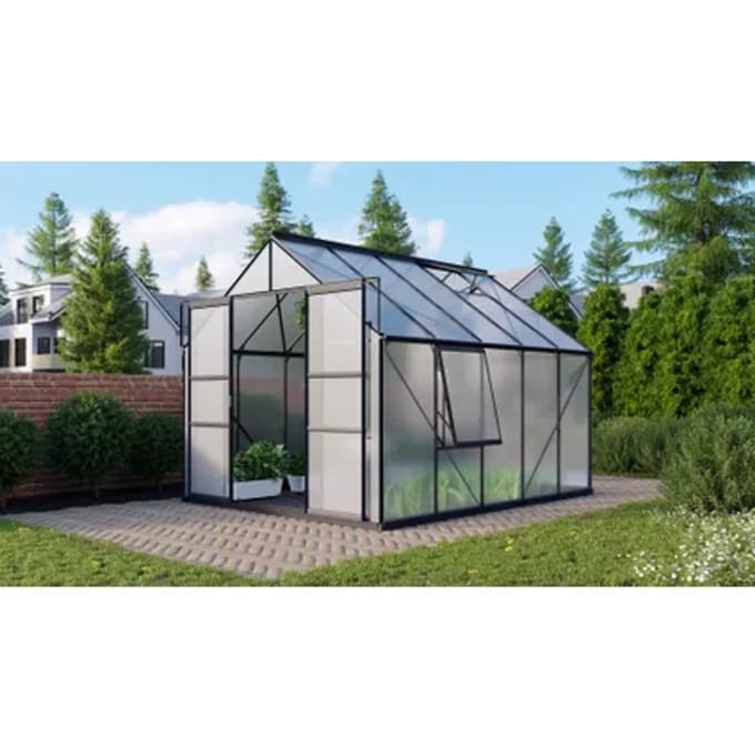Vitavia Tuinkas Meridian 2 8300 - Polycarbonaat 6mm - Zwart - 257x321x232cm