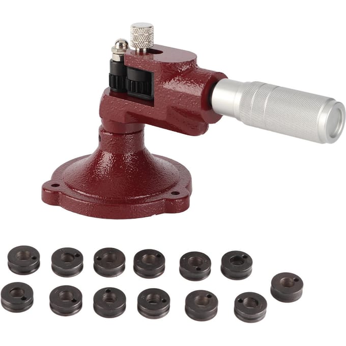 Sieraden Ring Rekker Expander Vergroter Sieraden Maken Verwerkingsgereedschap met 14 stuks Rollen brown