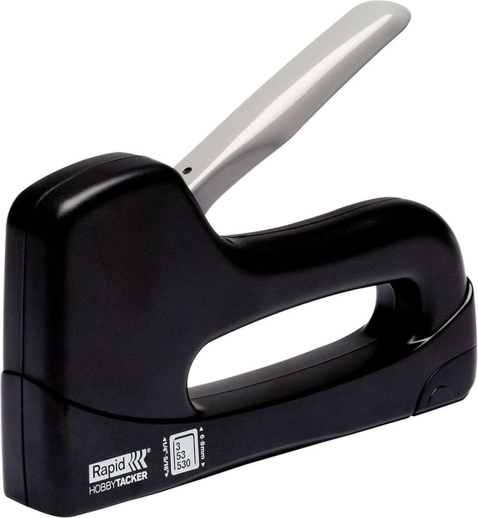 Handtacker Hobby - Nietpistool Tackers - Klusprojecten Stofferen - Licht Compact Ontwerp - Nieten 4-8mm - Zwart
