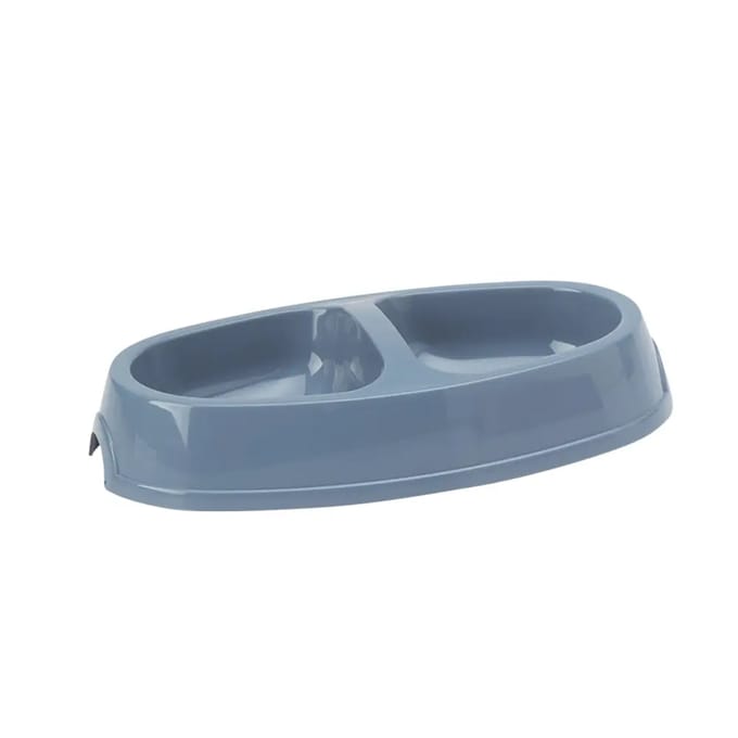 Savic Picnic Twin Cat Feeding Bowl 23.5 x 13 cm 2 x 0.15L