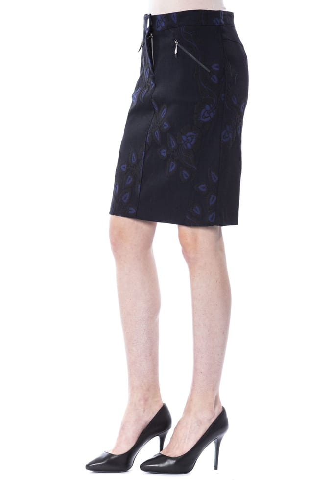 BYBLOS Dames Zwarte Katoenen Rok