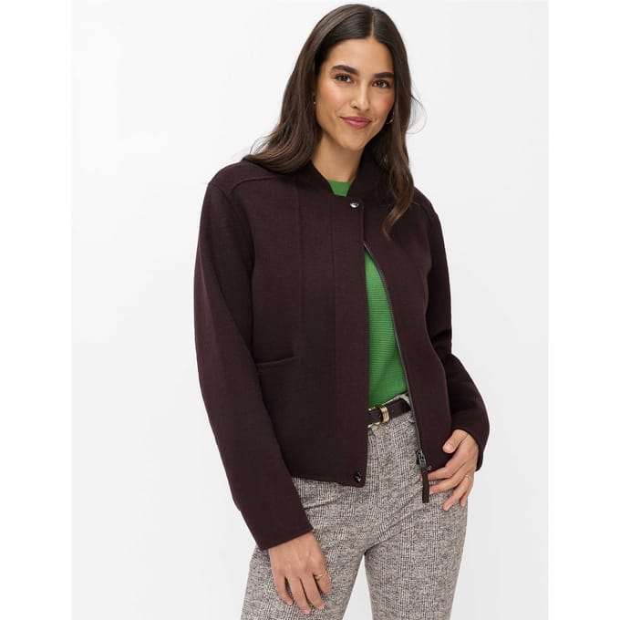 Brax Dames Jas  Style HAZEL brunette, donkerbruin, maat 38