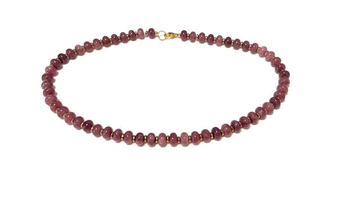 Ketting natuursteen lila