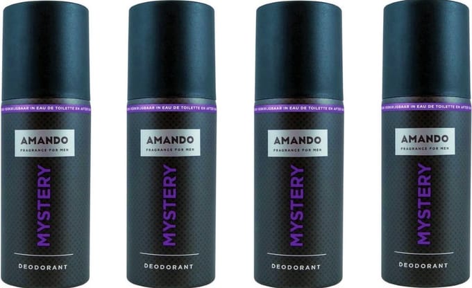 Amando Deodorant Spray - Mystery - Voordeelverpakking 4 x 150 ml
