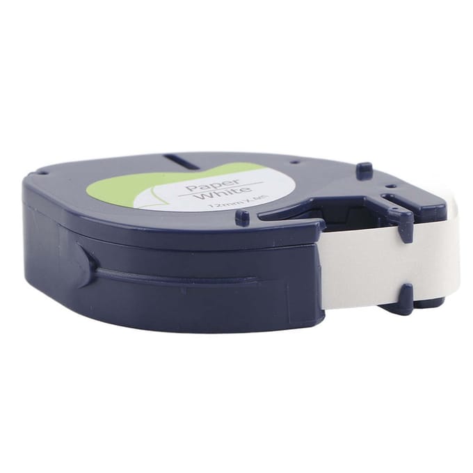 Labeltape Harslint Slijtvast Zwart-op-Wit voor DYMO LT Labelprinter white