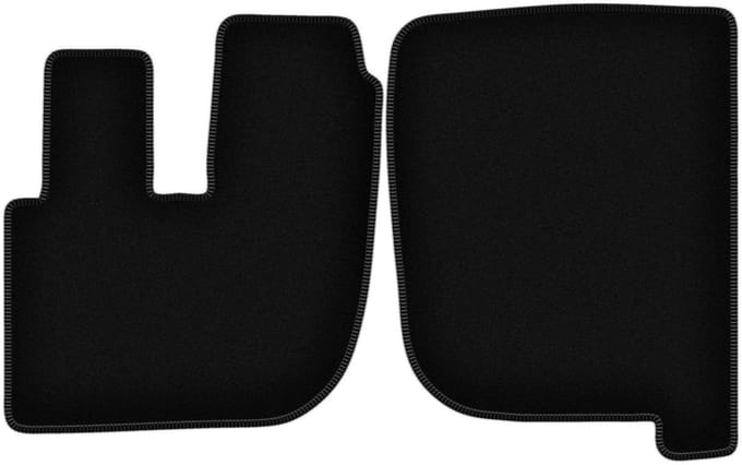 Wielganizator WLG-BASIC – Auto Veloursmatten - Zwart - Voor DAF LF 2002