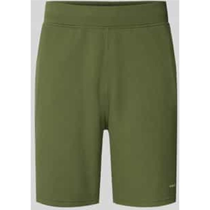 straight fit short met structuurpatroon