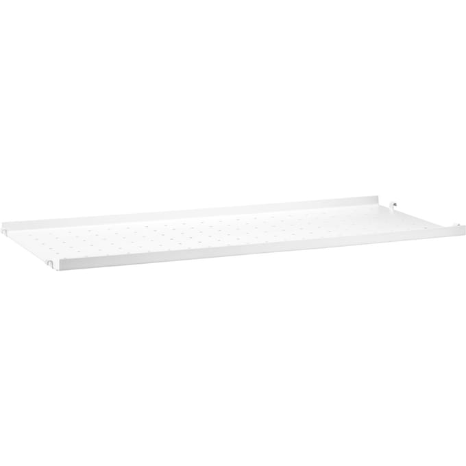 String Furniture Metalen legplanken - 78 x 2 x 30 cm - met lage rand - wit