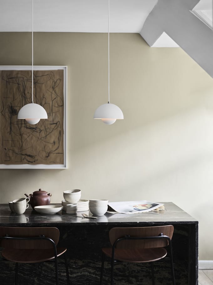 &Tradition Flowerpot VP1 hanglamp - mat wit