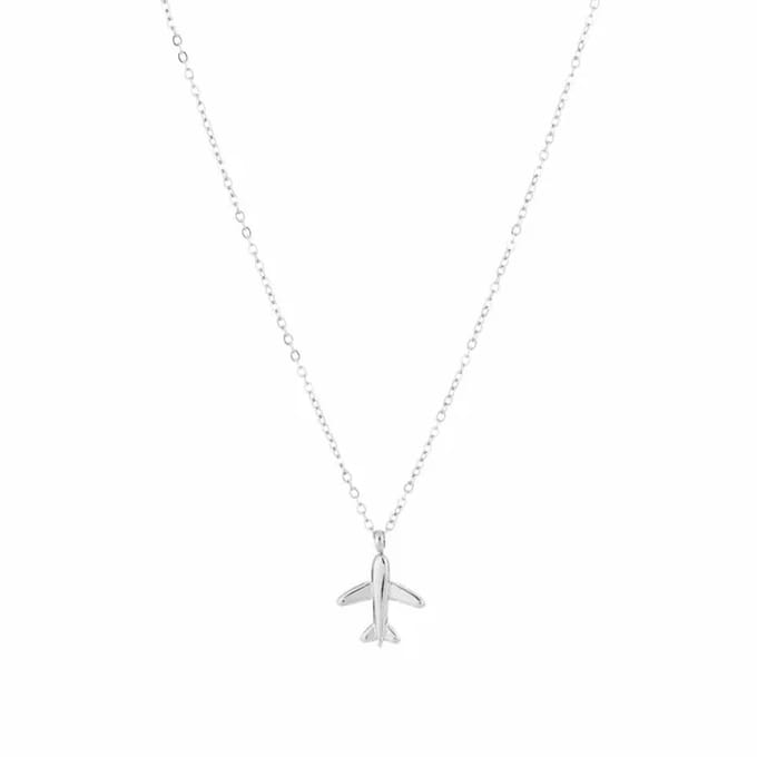 Bijoutheek Collier Vliegtuig Zilver