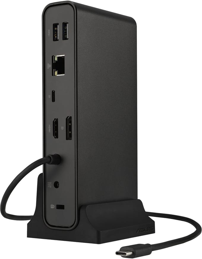 ASUS Triple Display USB-C Dock DC300 - Laptop-dockingstation - USB 3.2 Gen 2 (3.1 Gen 2) Type-C - Zwart