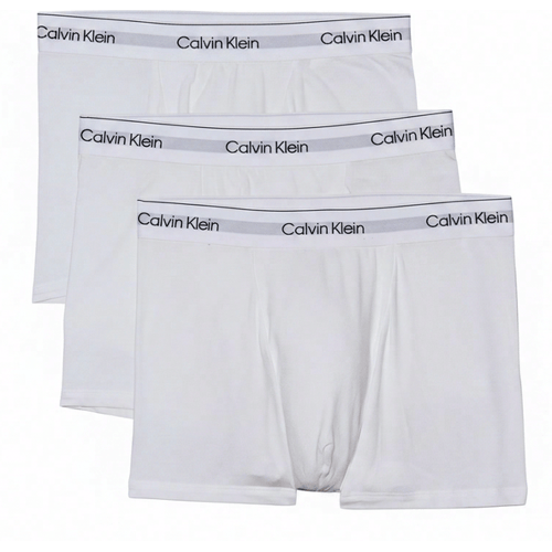 Calvin Klein Icon Cotton Stretch Trunks (3-pack) - heren boxers normale lengte - wit