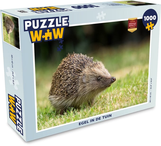 Puzzel Egel in de tuin - Legpuzzel - Puzzel 1000 stukjes volwassenen