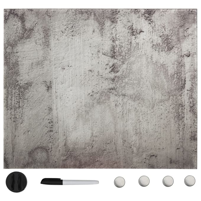 vidaXL - Magneetbord - wandmontage - 40x40 - cm - glas