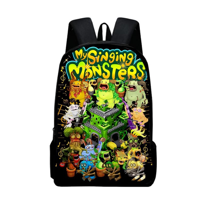 Klassiek Populair my singing monsters Notitieboek Rugzakken leerling Schooltassen 3D Print Oxford Waterdicht Jongens/Meisjes Laptop Rugzakken
