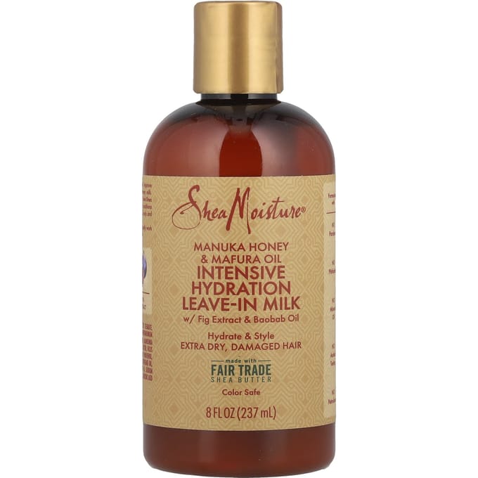 SheaMoisture, Intensive Hydration Leave-In Milk with Fig Extract and Baobab Oil, 8 fl oz (237 ml) beige