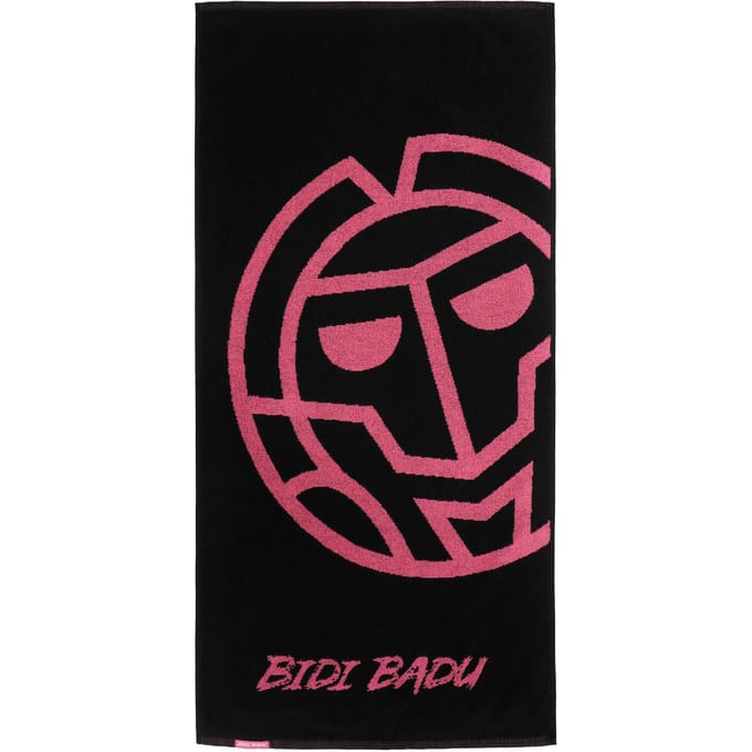 BIDI BADU Badehandtuch 50x100cm Handdoek -zwart,pink