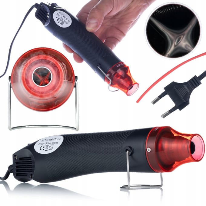 Rosfix Mini Heteluchtpistool Set - 300W Precisie Hot-Air - Universele Lijm T-8000 15ml