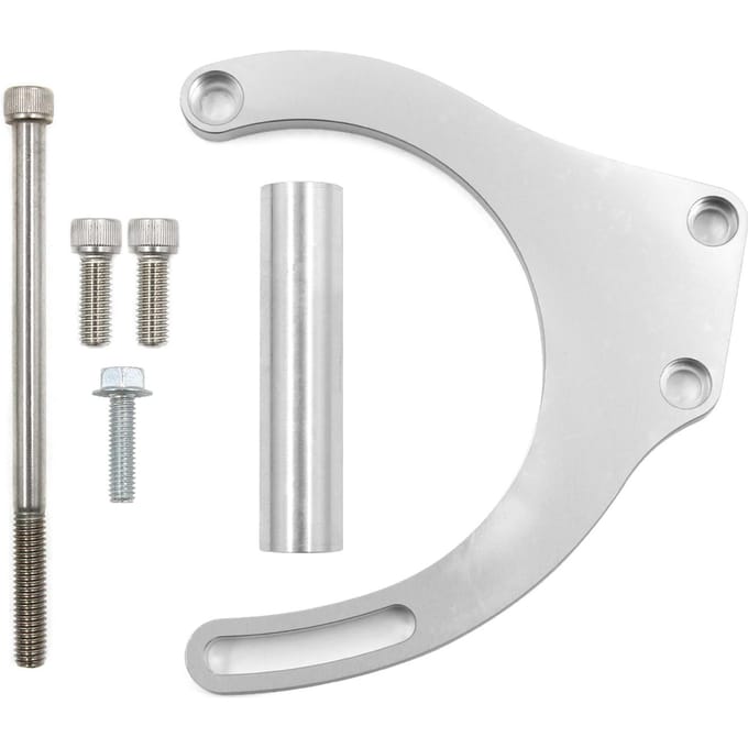 BBC Dynamobeugel Verstelbare LWP Low Mount Vervanging voor Big Block Chevy Long Kit 551496 white