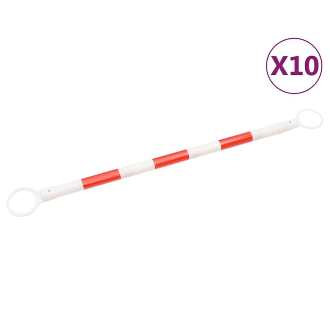 vidaXL - Pylonstangen - inklapbaar - 10 - st - 116-197 - cm
