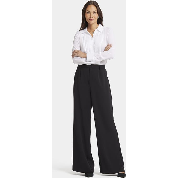 Brede Pantalon Zwart | Zwart