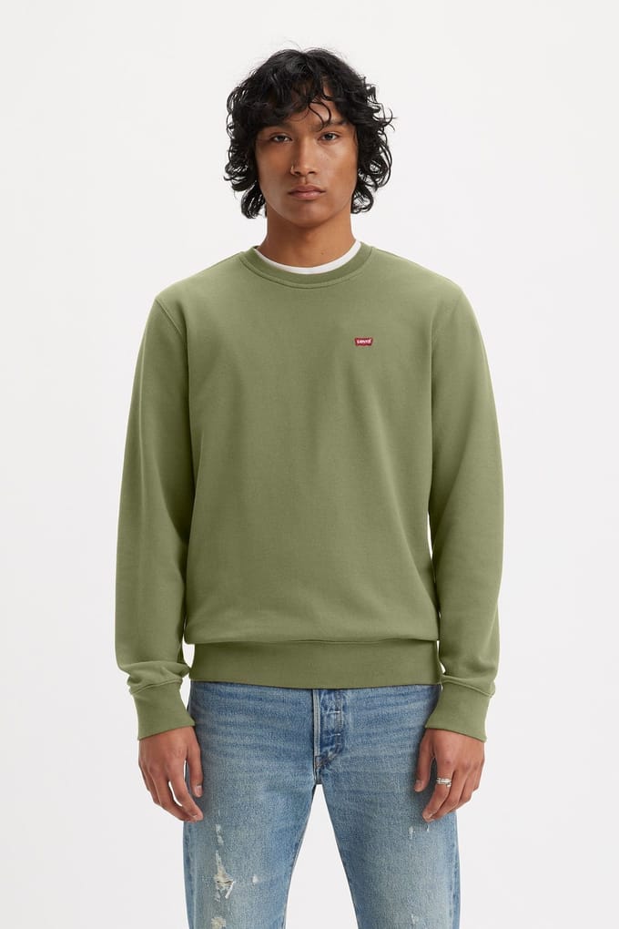 Levi's The Original Hm Crew Moss Olive 0908736 Taglia: L | Maglioni a maglia Outlet | Uomo | Verde