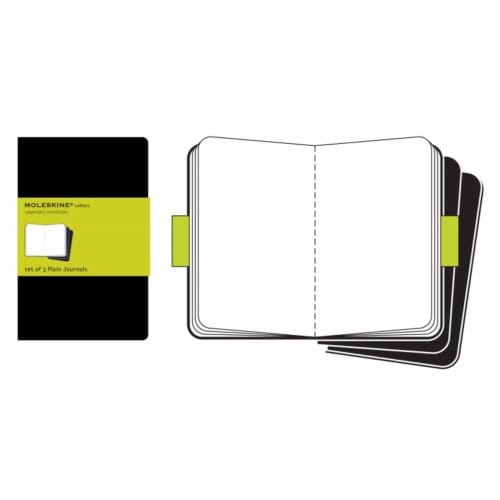 Moleskine Cahier Journals - Extra Large - Blanco - Zwart - set van 3