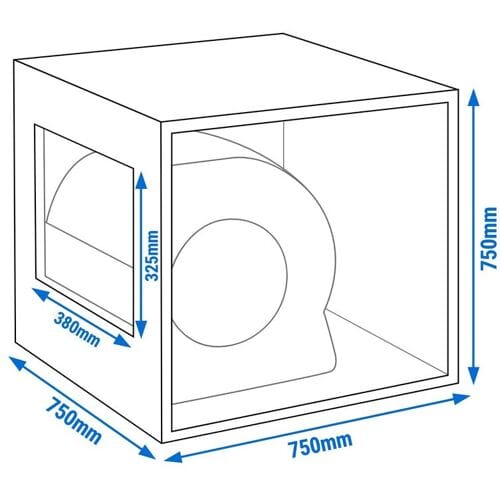 GGM Gastro Airbox - 5000 m³ pro Stunde - 230 Volt Zilver