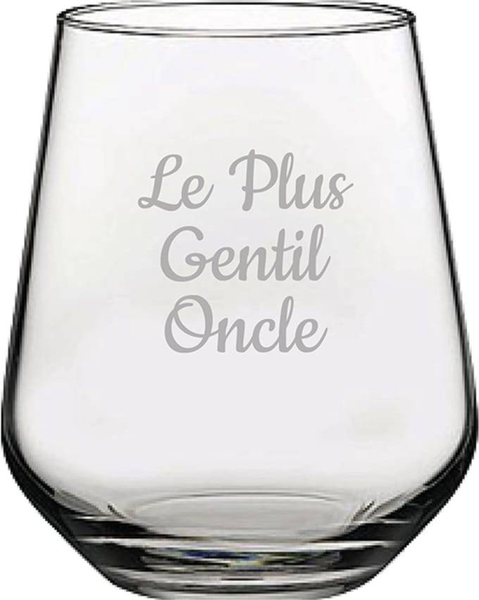 Drinkglas gegraveerd - 42,5cl - Le Plus Gentil Oncle