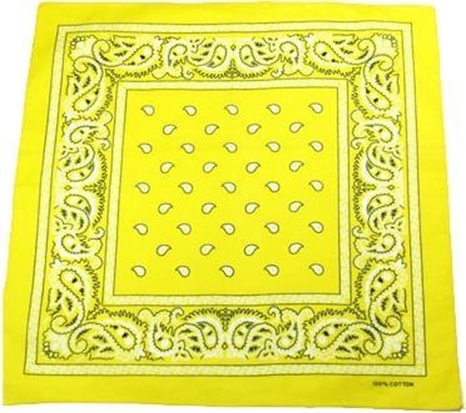 Zac's Alter Ego Bandana Paisley  Geel/Wit