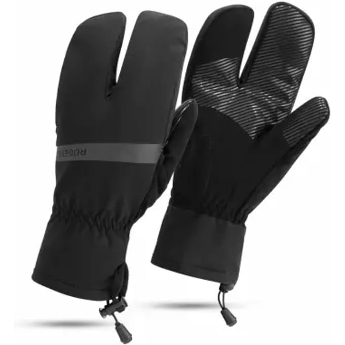 Rogelli Nova Lobster Heren Fietshandschoenen - Winter - Waterproof - Zwart