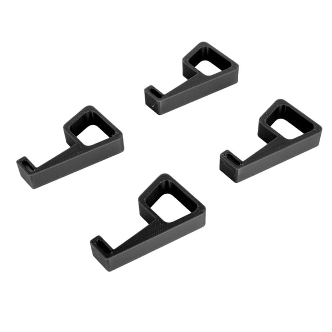 Koelpoten voor Gameconsole Antislip Stabiele Steunvoeten Standaard Console Accessoires zwart