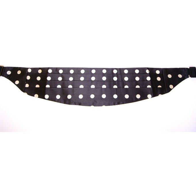 Gestippelde Cummerbund Formele Stijl