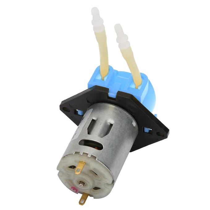 DC12V Blauwe Micro Water Vloeistof Peristaltische Pomp Voor Aquarium Lab Analytisch 2*4mm gray