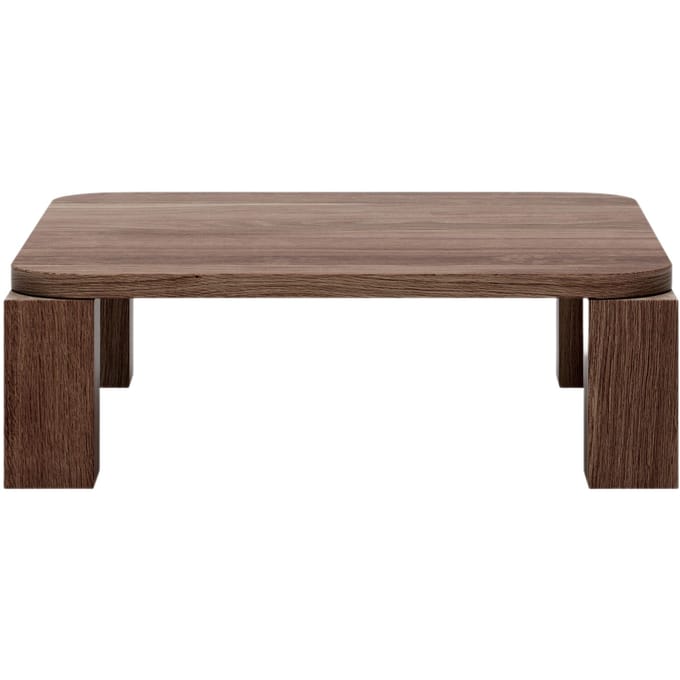 New Works Atlas Coffee Table - gerookt eiken - 82 x 82 cm