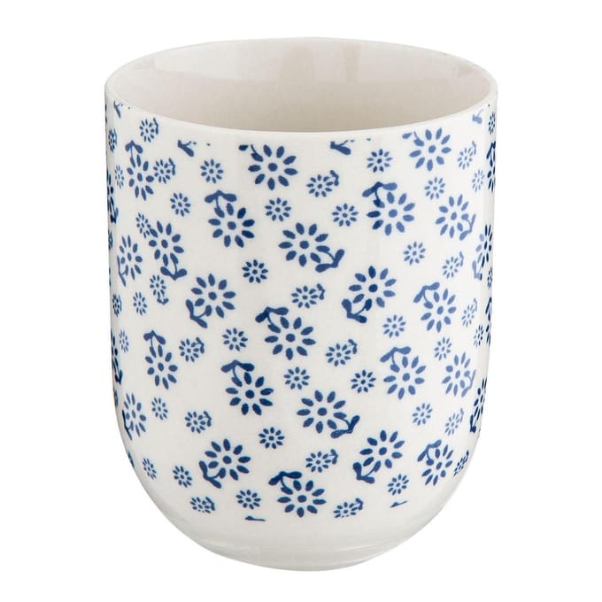 Clayre & Eef Mok 100 ml Blauw Porselein Bloemen